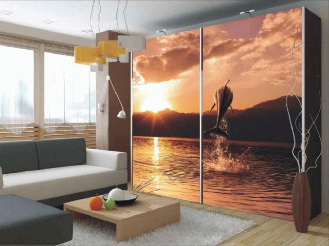 фото шкафа купе с фотопечатью