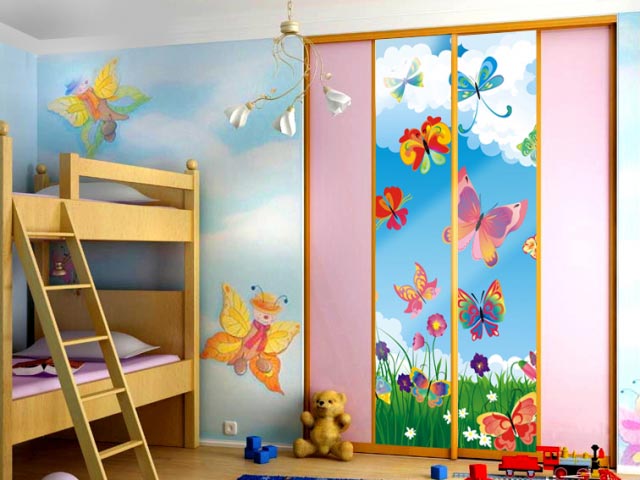 фото шкафа в детской на заказ Минск