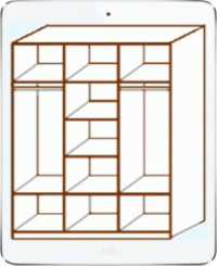 заказать макет шкафа купе у дизайнера 